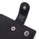 Мужской бумажник удобного размера из натуральной кожи ST Leather Черный