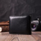 Удобное мужское портмоне из натуральной кожи ST Leather Черный