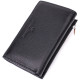Кожаный женский кошелек в три сложения ST Leather Черный
