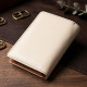 Вместительный кошелек для женщин из натуральной кожи ST Leather Белый