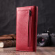 Яркий женский кошелек горизонтального формата из натуральной кожи ST Leather Красный