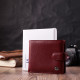 Женский практичный бумажник из натуральной кожи ST Leather Бордовый