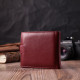 Женский практичный бумажник из натуральной кожи ST Leather Бордовый