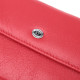 Портмоне для женщин с блоком для карт из натуральной кожи ST Leather Красный