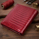 Фактурний жіночий гаманець із натуральної шкіри ST Leather Червоний