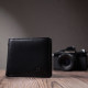 Мужское портмоне из натуральной кожи ST Leather Черный