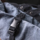 Модный городской рюкзак-мешок унисекс из плотного текстиля Vintage sale_ Серый