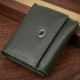 Женский миниатюрный кошелек из натуральной кожи ST Leather Зеленый
