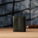 Женский миниатюрный кошелек из натуральной кожи ST Leather Зеленый