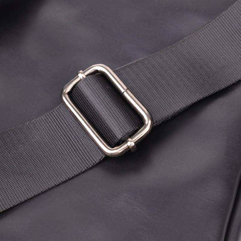 Практичная мужская сумка через плечо из винтажной натуральной кожи Shvigel _ Черный