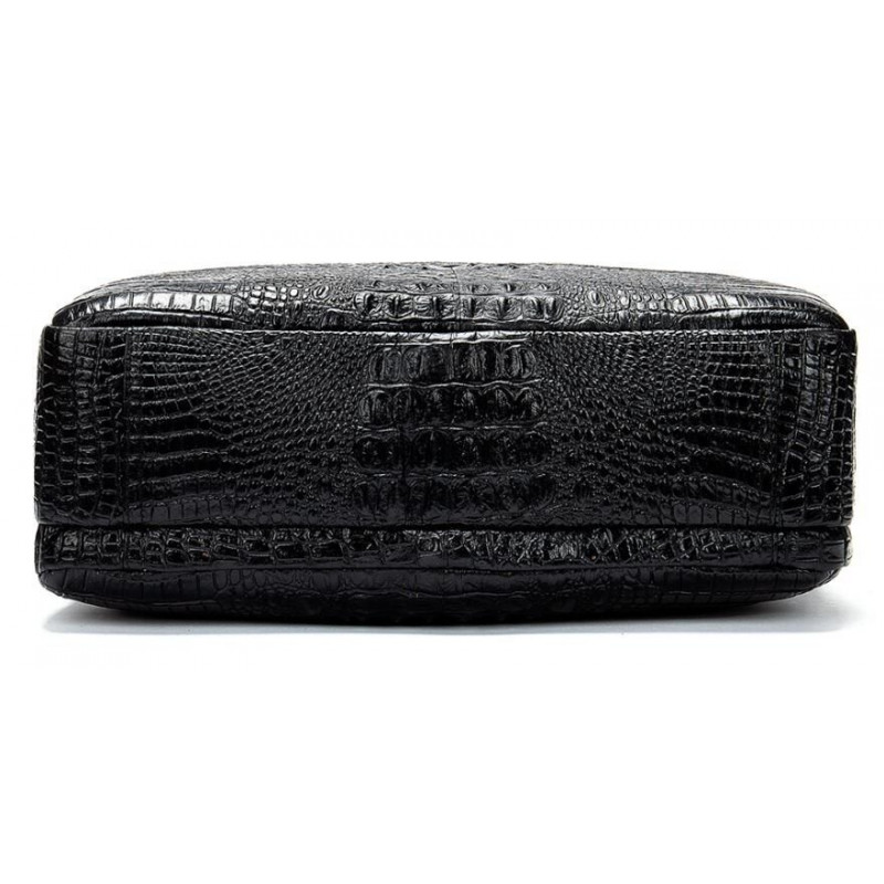 Сумка для ноутбука з тисненням під рептилію Vintage Чорна