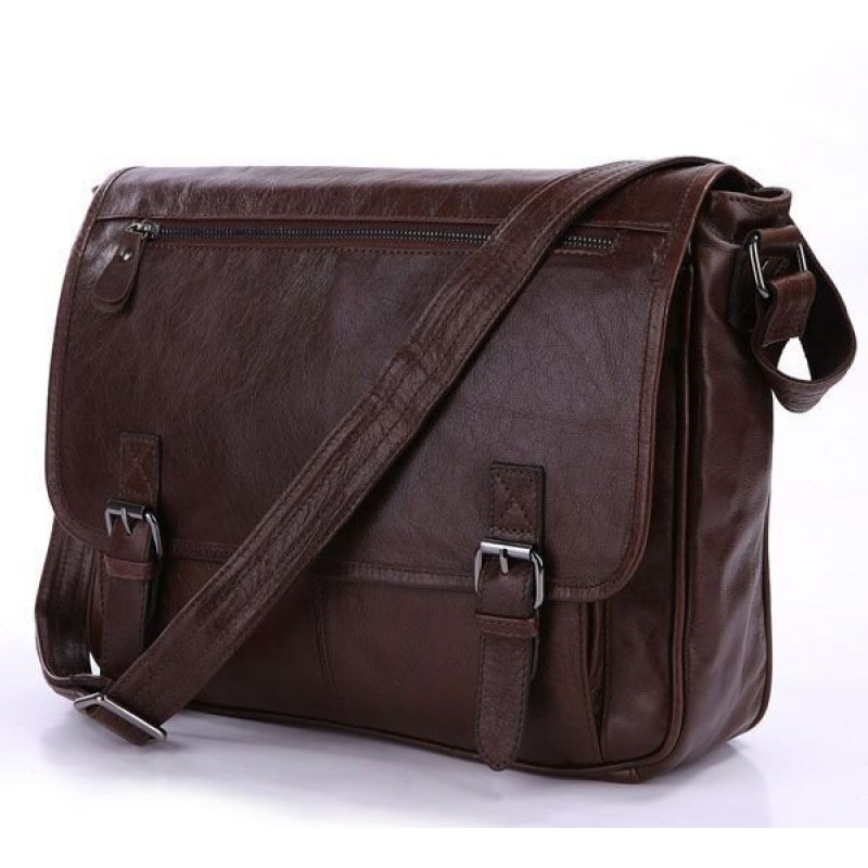 Сумка чоловіча Vintage під формат А Коричнева