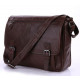 Сумка чоловіча Vintage під формат А Коричнева