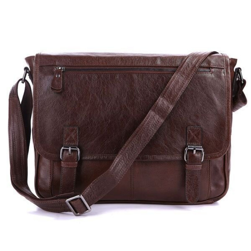 Сумка чоловіча Vintage під формат А Коричнева