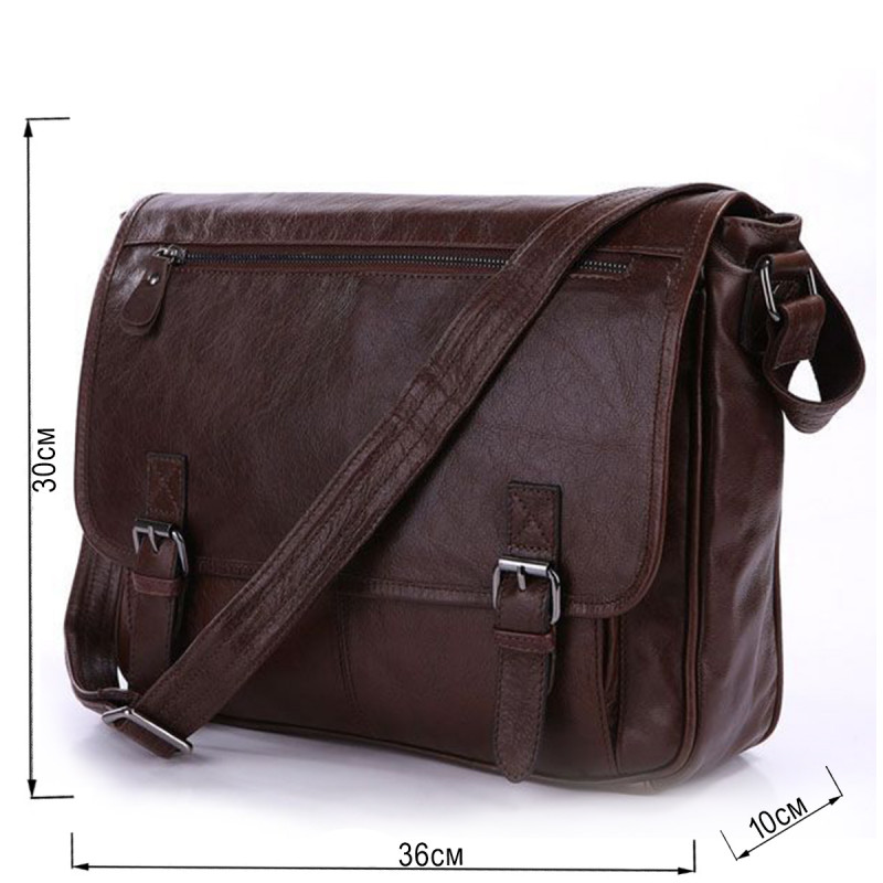 Сумка чоловіча Vintage під формат А Коричнева