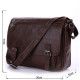 Сумка чоловіча Vintage під формат А Коричнева