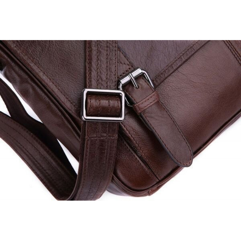 Сумка чоловіча Vintage під формат А Коричнева