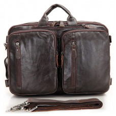 Сумка чоловіча Vintage трансформер Коричнева