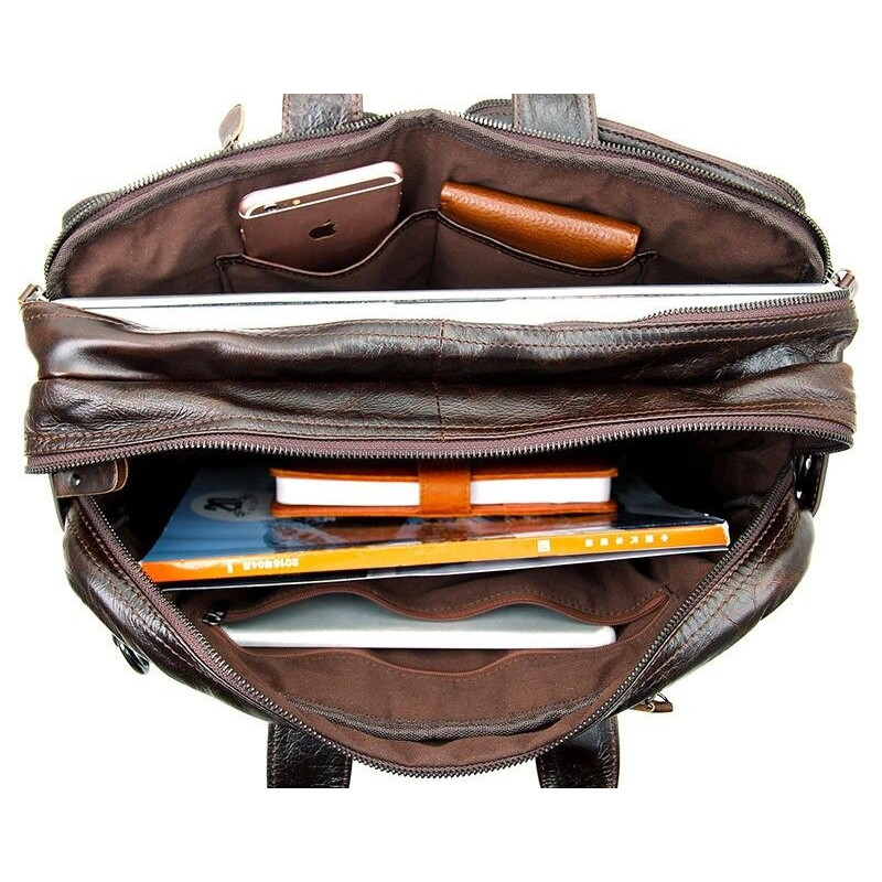 Сумка чоловіча Vintage трансформер Коричнева