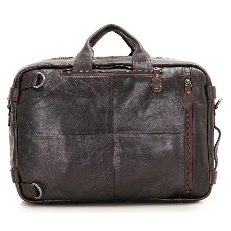 Сумка чоловіча Vintage трансформер Коричнева