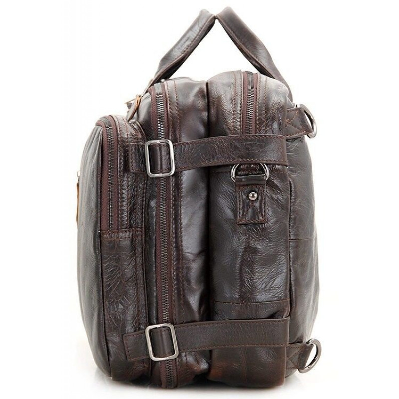 Сумка чоловіча Vintage трансформер Коричнева