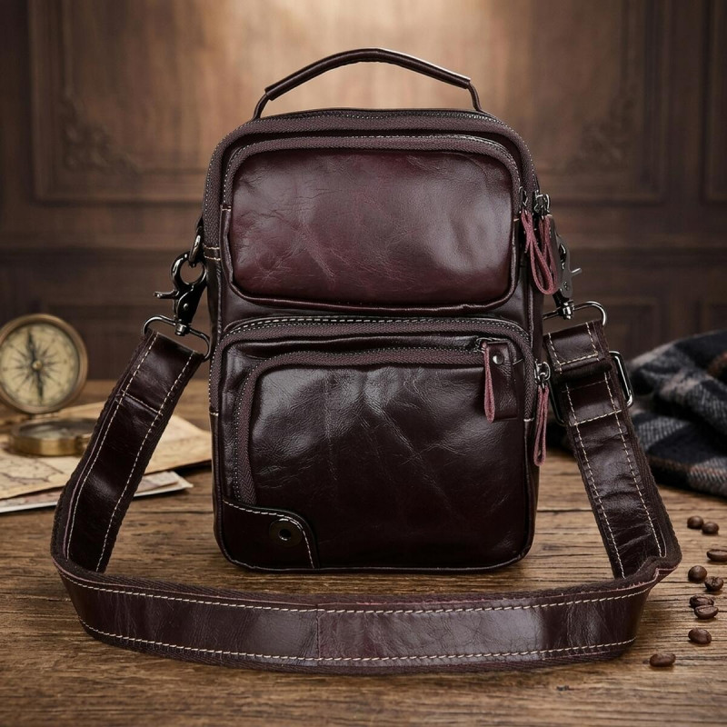 Сумка чоловіча Vintage Коричнева