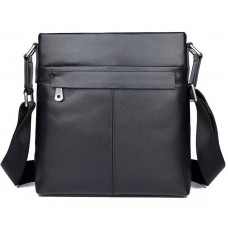 Сумка мужская в гладкой коже Vintage Черная