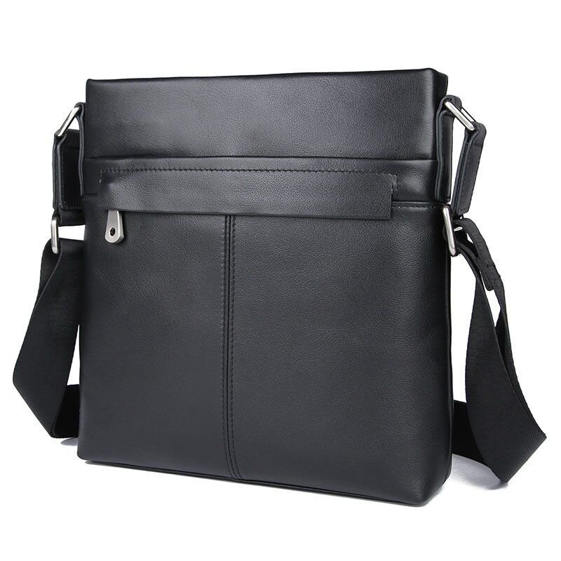 Сумка мужская в гладкой коже Vintage Черная