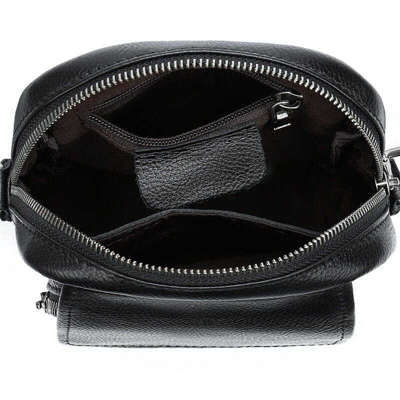 Сумка чоловіча шкіряна флотар Vintage Чорна