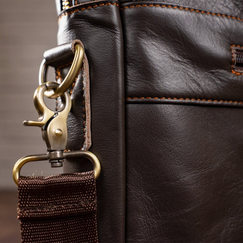 Сумка мужская под ноутбук Vintage Коричневая