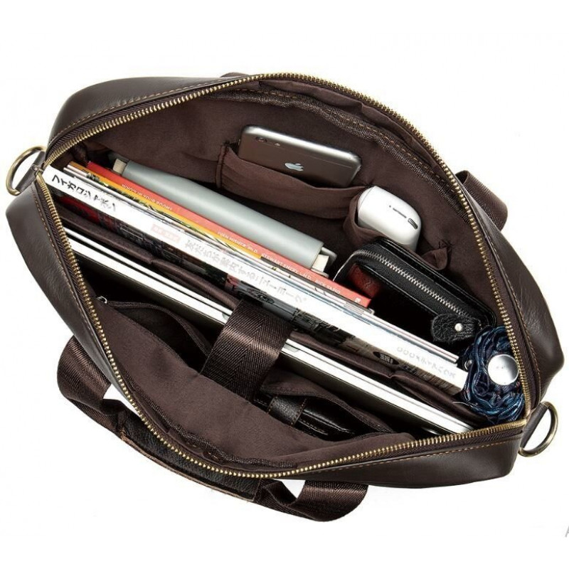 Сумка мужская под ноутбук Vintage Коричневая