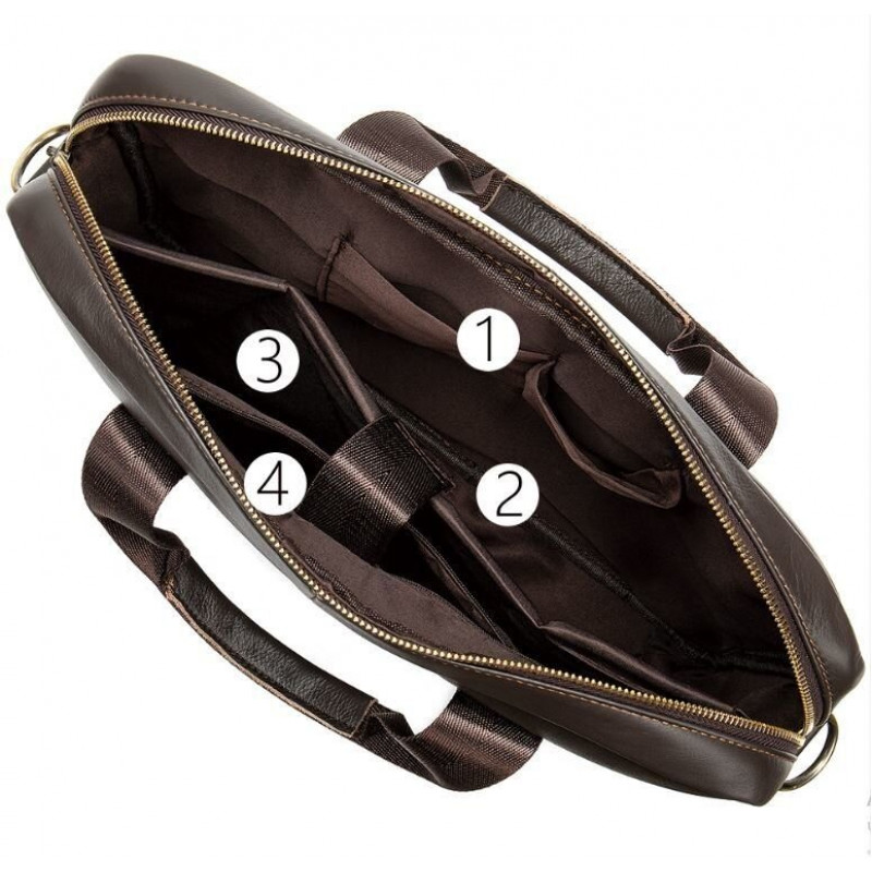 Сумка мужская под ноутбук Vintage Коричневая