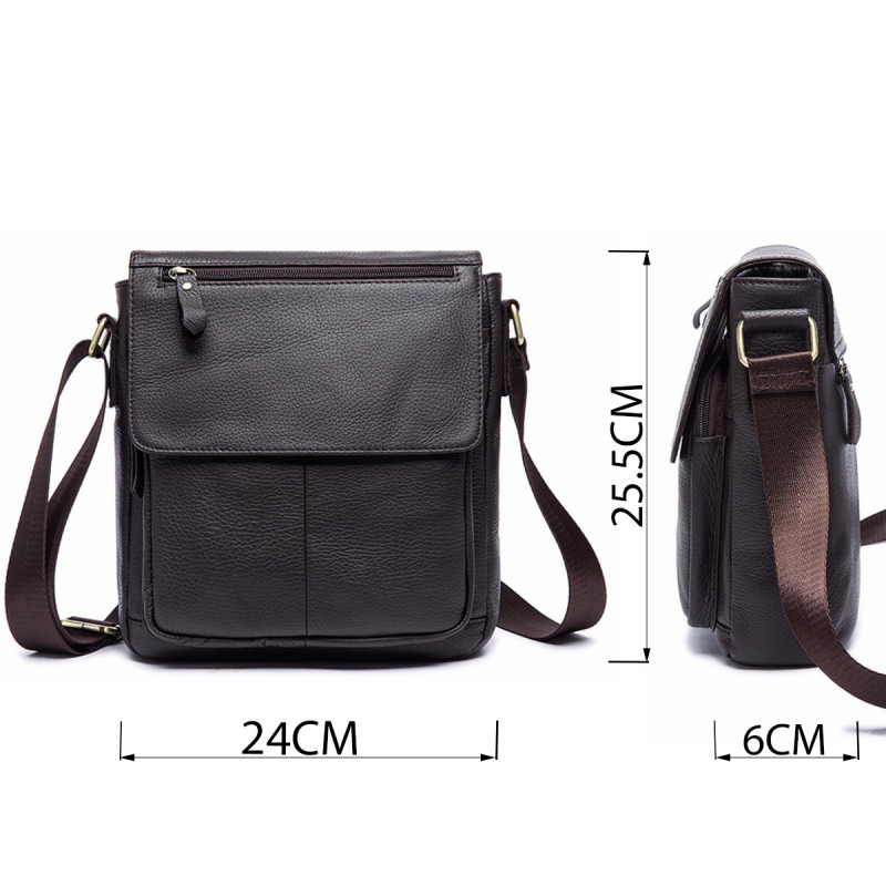 Сумка через плечо из кожи Vintage Коричневая