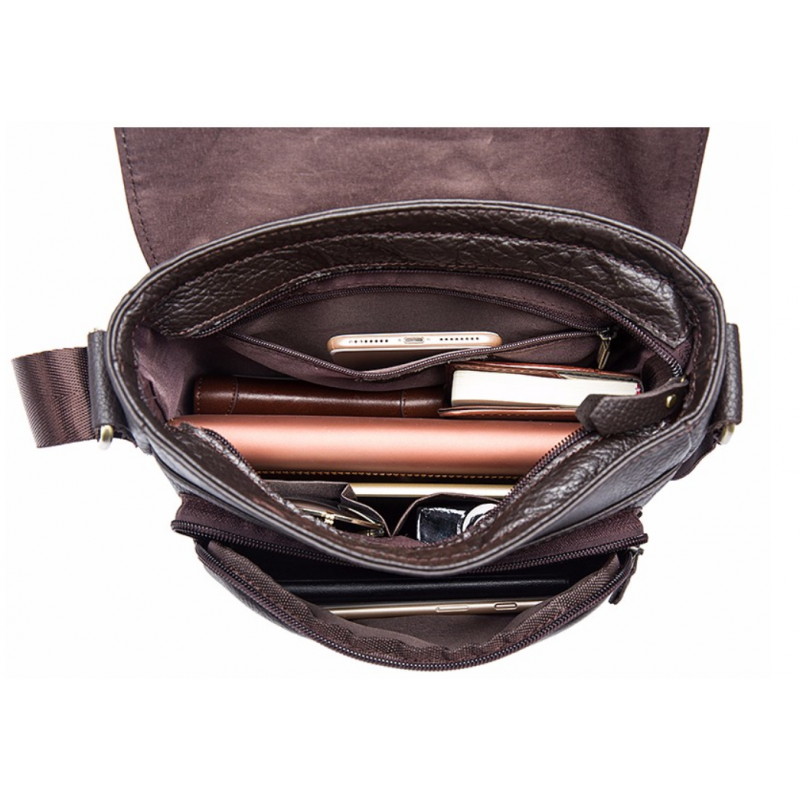 Сумка через плечо из кожи Vintage Коричневая