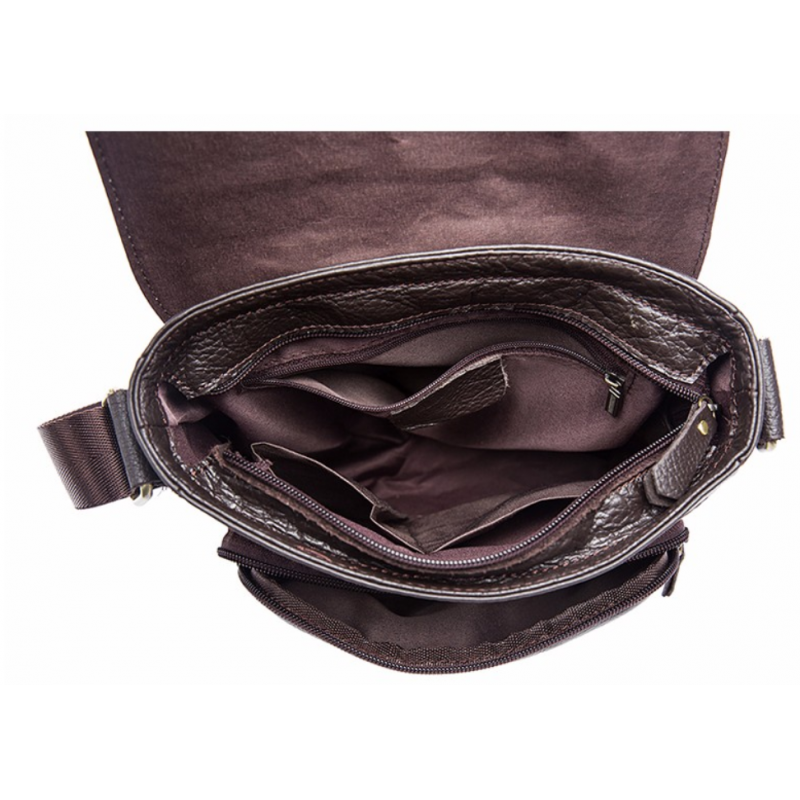 Сумка через плече зі шкіри Vintage Коричнева