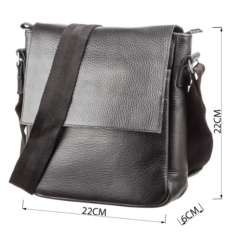 Сумка SHVIGEL з натуральної шкіри Чорна