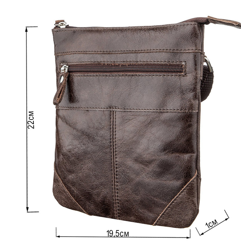 Сумка SHVIGEL з натуральної шкіри Коричнева