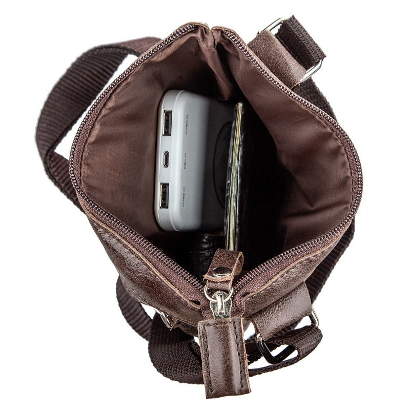 Сумка SHVIGEL з натуральної шкіри Коричнева