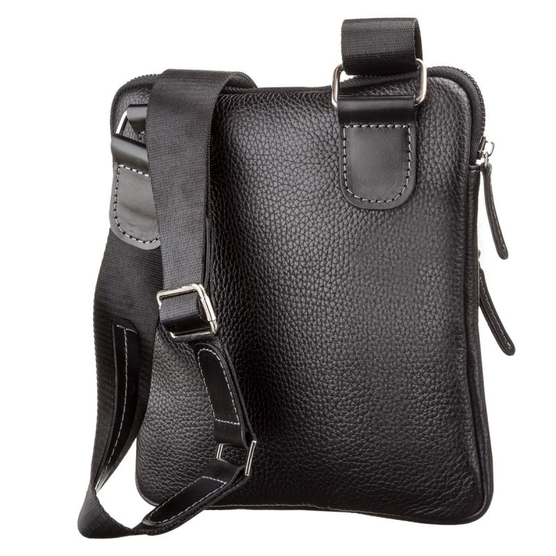 Сумка мужская SHVIGEL кожаная Черная