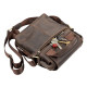 Сумка мужская SHVIGEL кожаная Коричневая