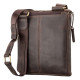 Сумка мужская SHVIGEL кожаная Коричневая