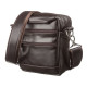 Сумка мужская SHVIGEL кожаная Коричневая