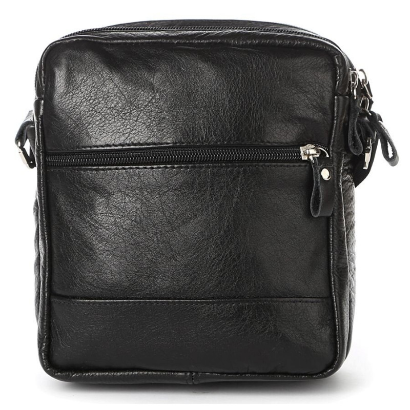 Сумка мужская SHVIGEL кожаная Черная