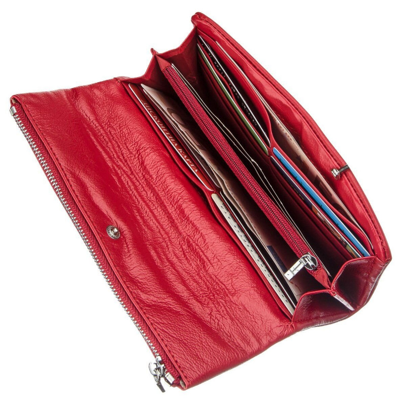 Женский кожаный кошелек ST Leather Красный