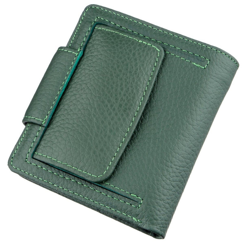 Кошелек женский компактный ST Leather Зеленый