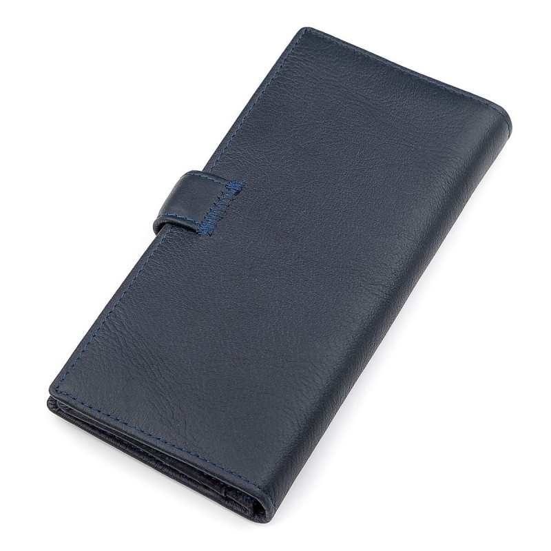 Мужской купюрник ST Leather (ST) кожаный Синий