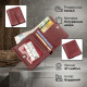 Невеликий жіночий гаманець з монетницьою ST Leather Бордовий