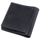 Оригинальное портмоне унисекс с накладной монетницей GRANDE PELLE Черное