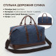 Текстильна дорожня сумка для поїздок спорту та подорожей Vintage Синя