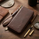 Чоловічий шкіряний клатч для карток купюр та документів SHVIGEL Коричневий